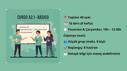 Curso A2.1 (mañanas / junio)