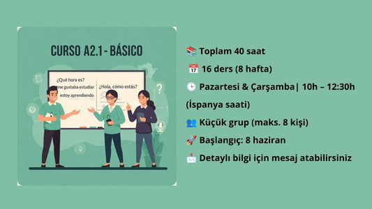 Curso A2.1 (mañanas / junio)