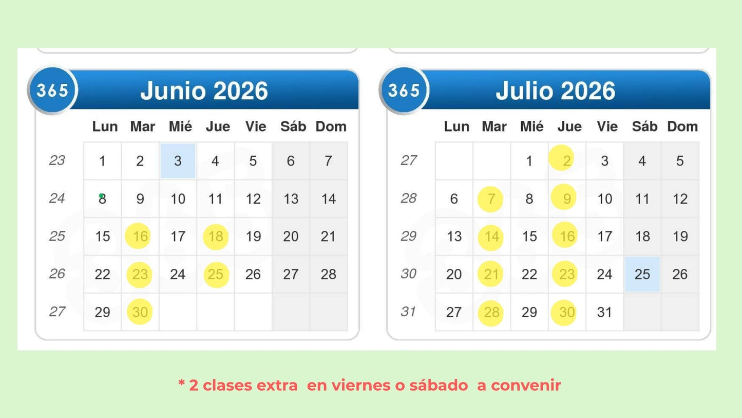 Curso A2.2 (junio - tardes)